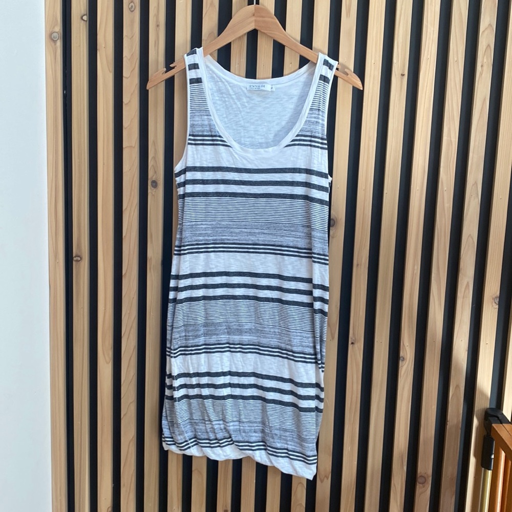 Stateside striped bubble tank dress